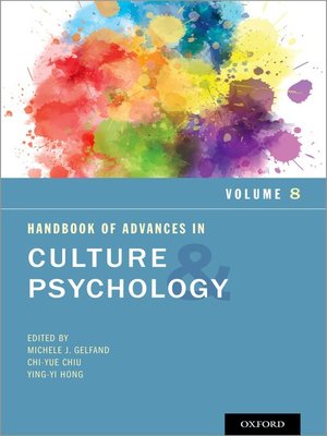 cover image of Handbook of Advances in Culture and Psychology, Volume 8